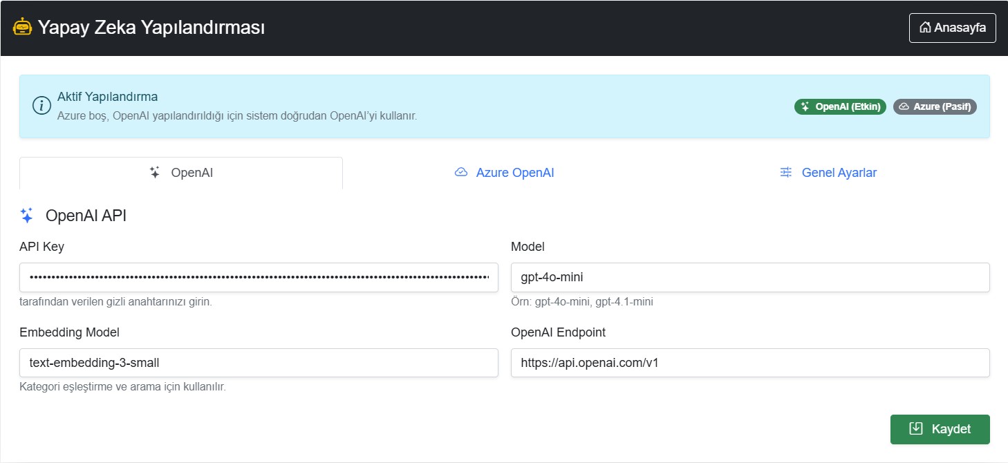 Yapay Zeka Ayarları